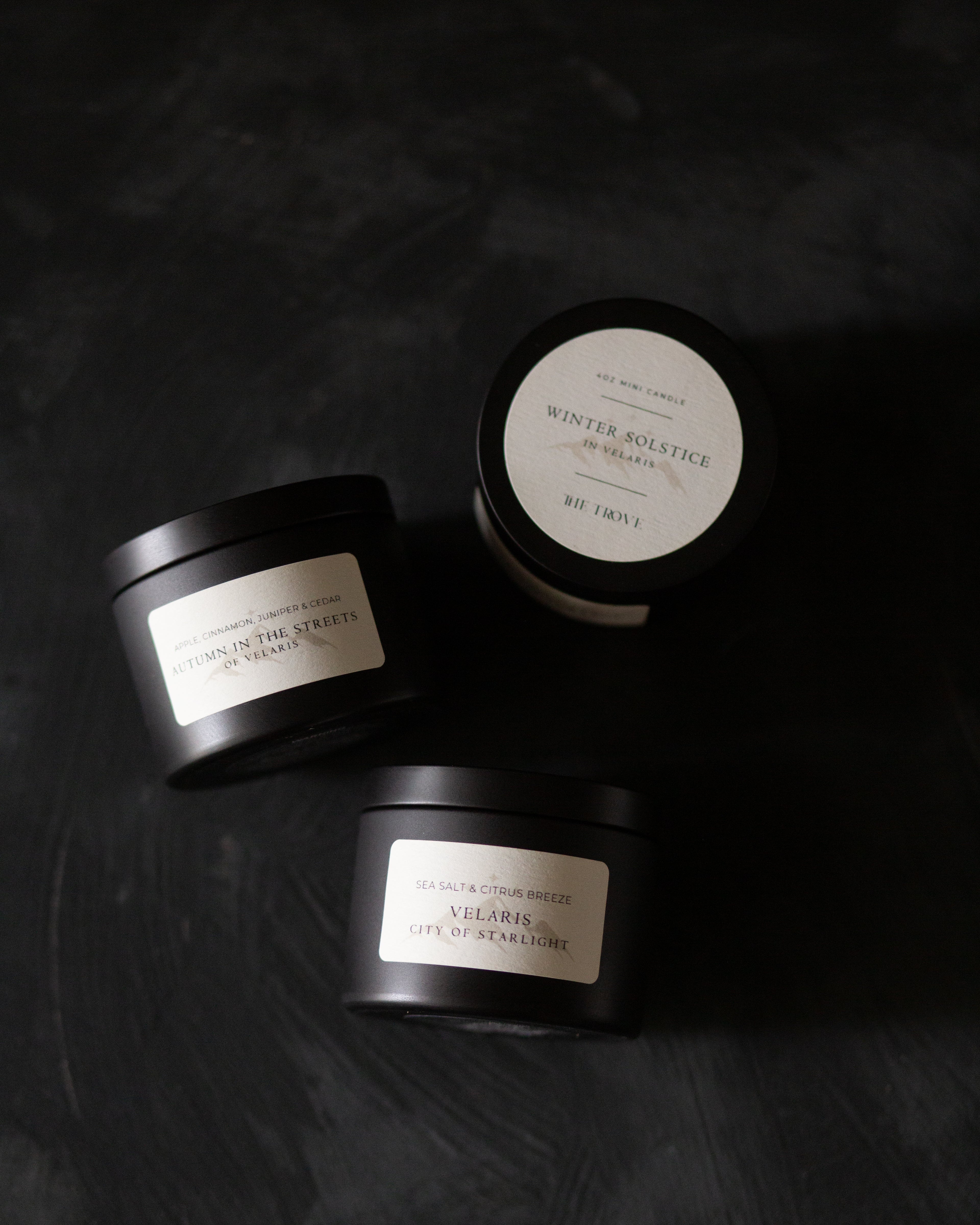 Velaris Mini Trio | 4oz Candle Set